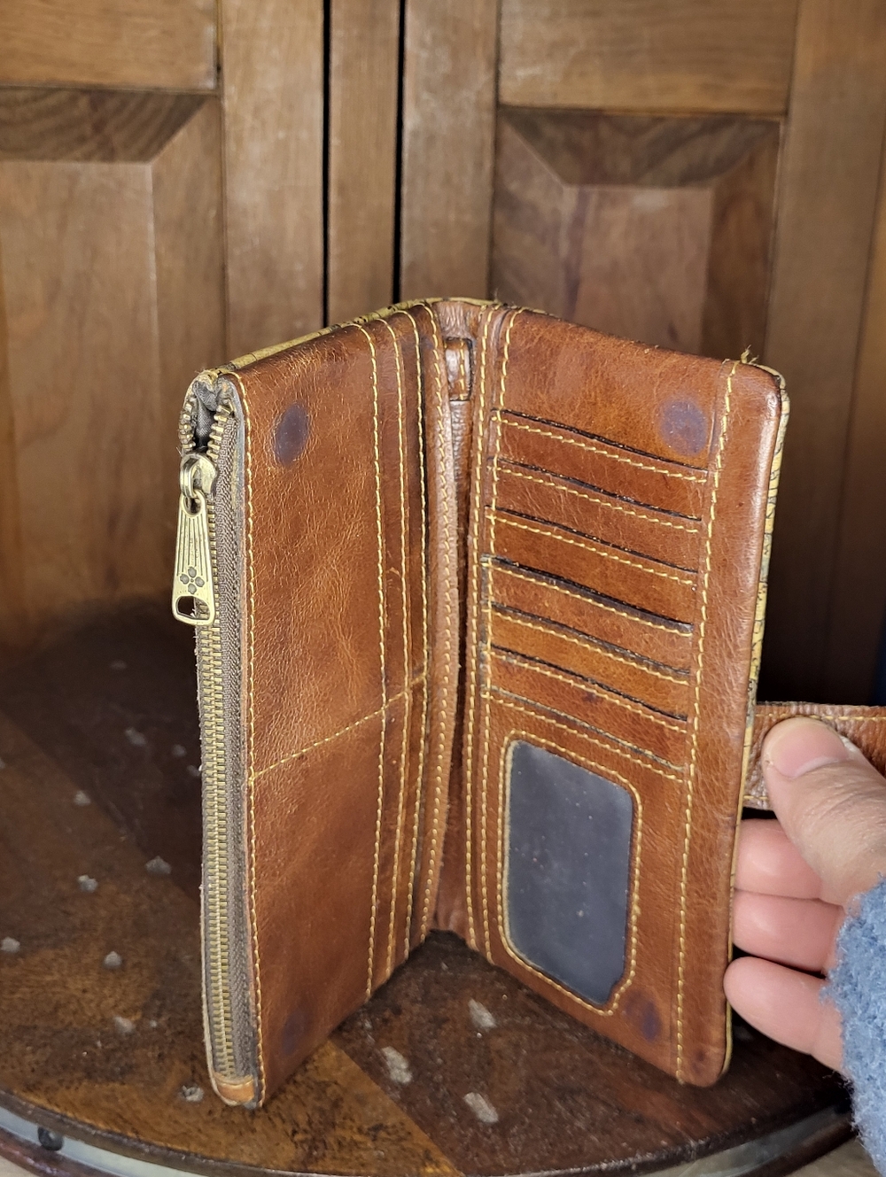 Patricia Nash Leather Wallet  European Map - Picture 13 of 16